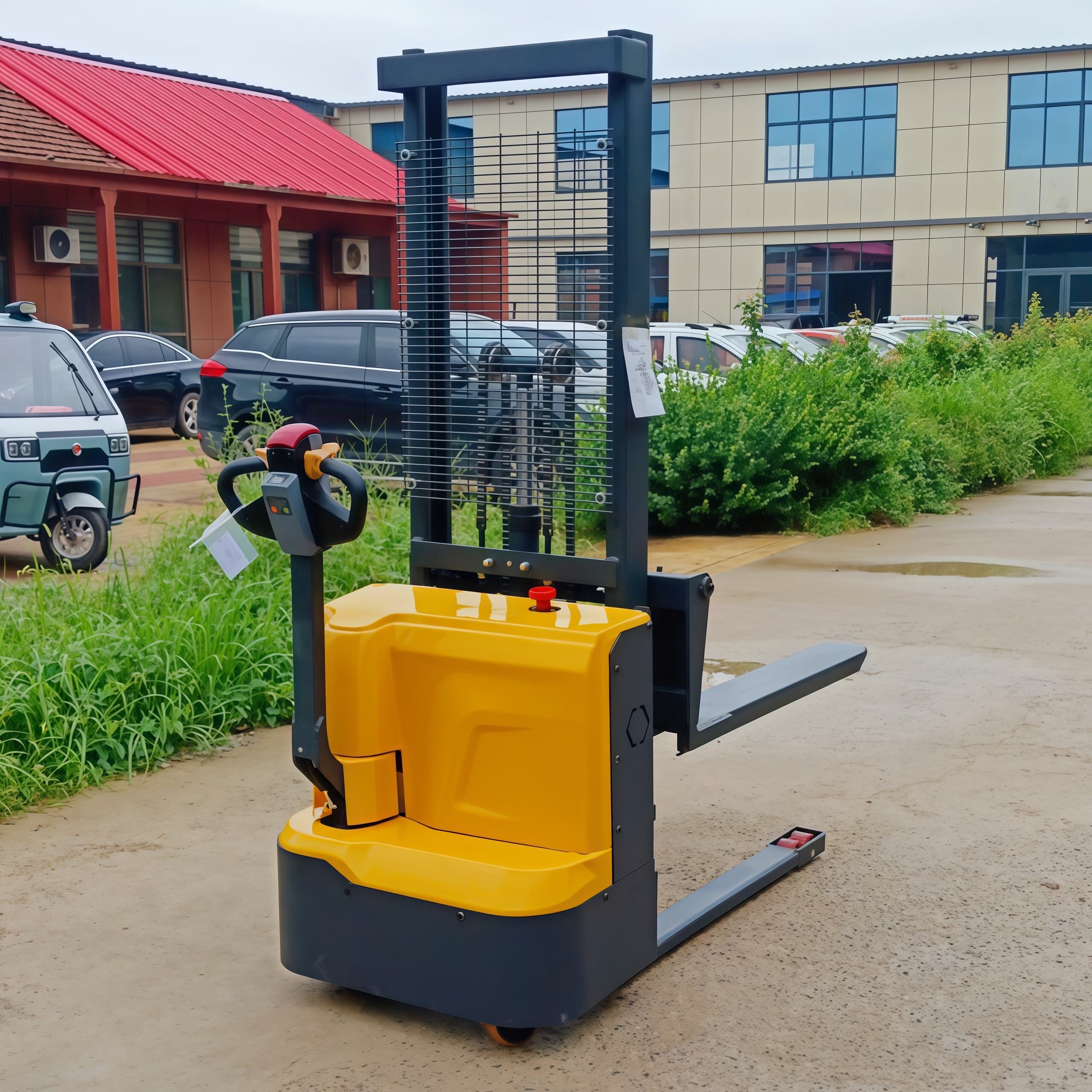 Self Loading Electric Stacker Pallet Stacker Manual Hydraulic Stacker Forklift