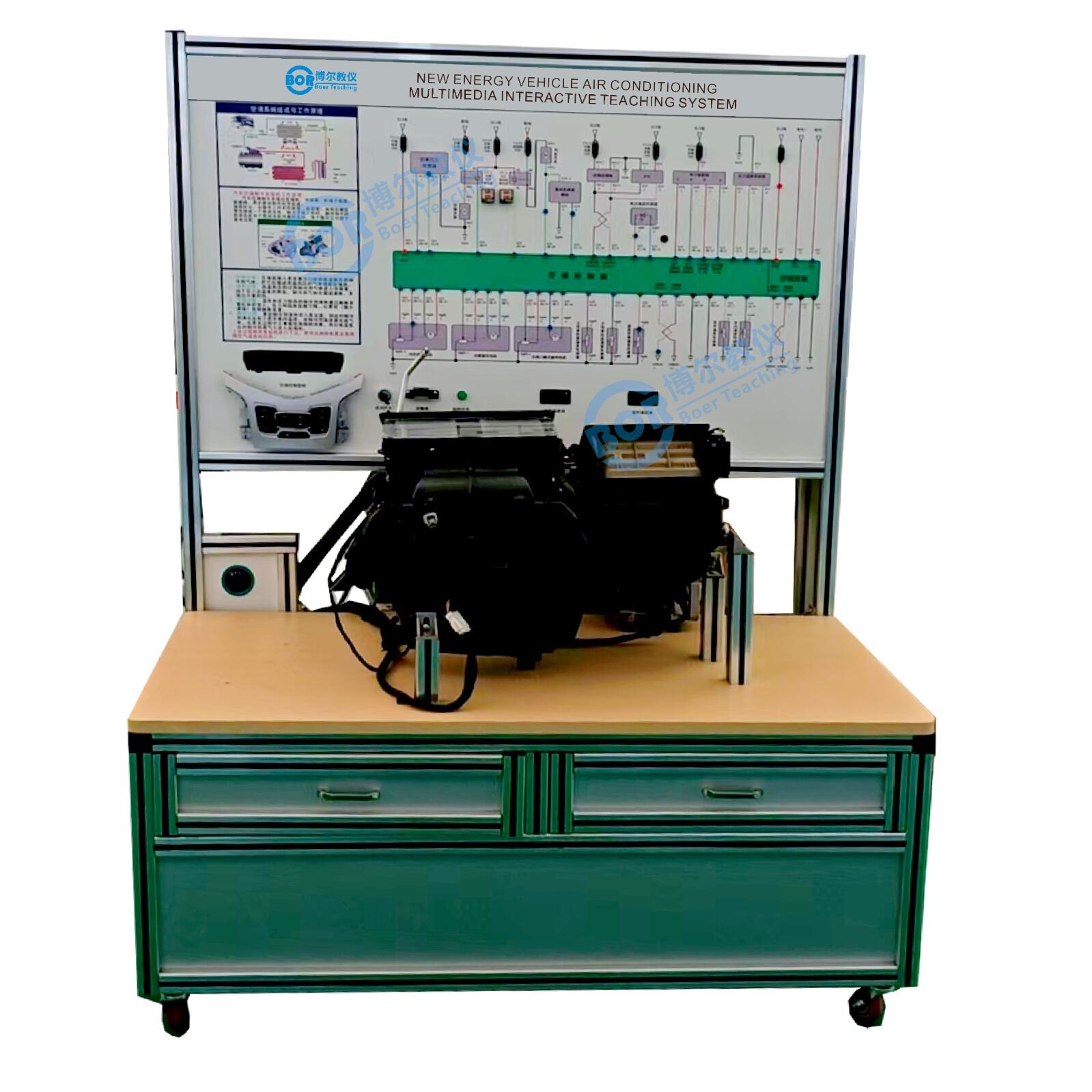 Multimediales interaktives Lehrsystem für die Klimaanlage von Fahrzeugen mit neuer Energie