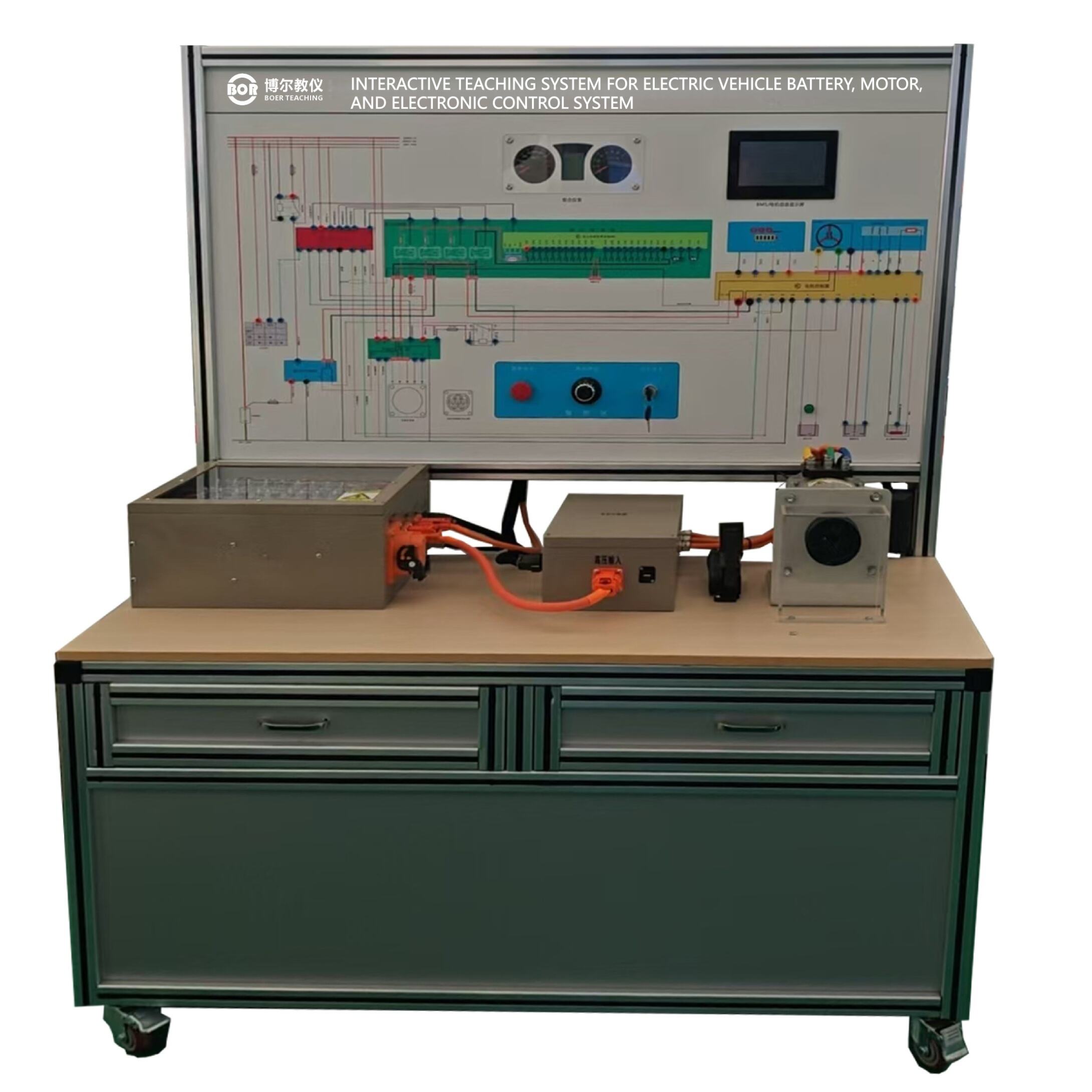 Interaktives Lehresystem für Batterien, Motoren und elektronische Steuersysteme von Elektrofahrzeugen