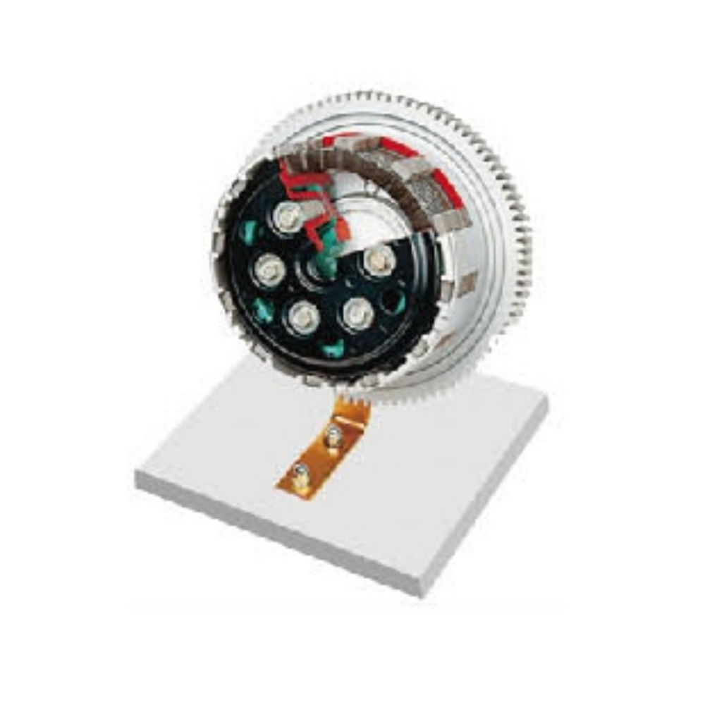 Modelo de embreagem multicamadas desmontado