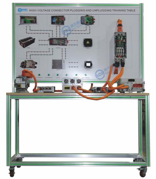 High-voltage connector plug-in training station