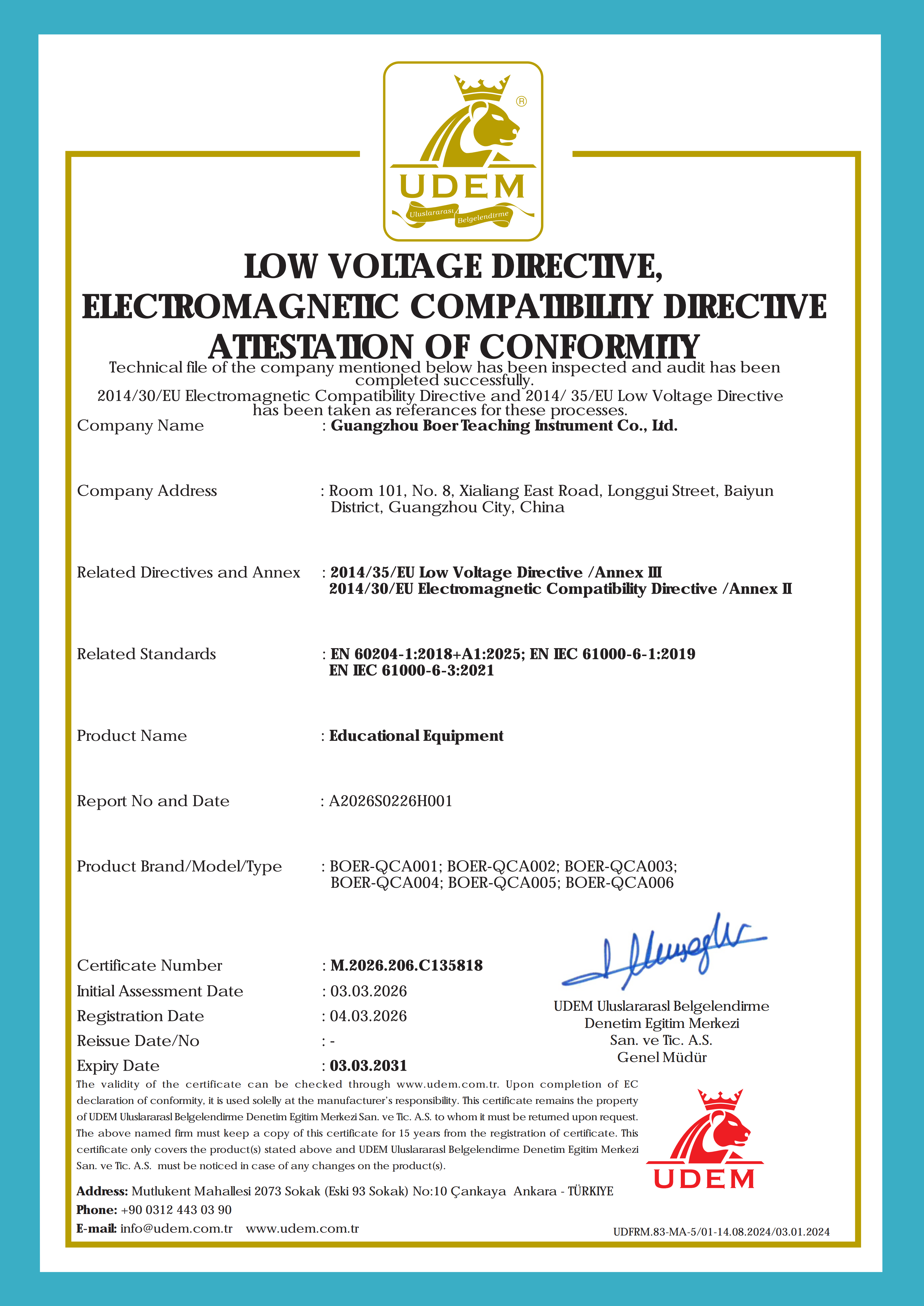certification