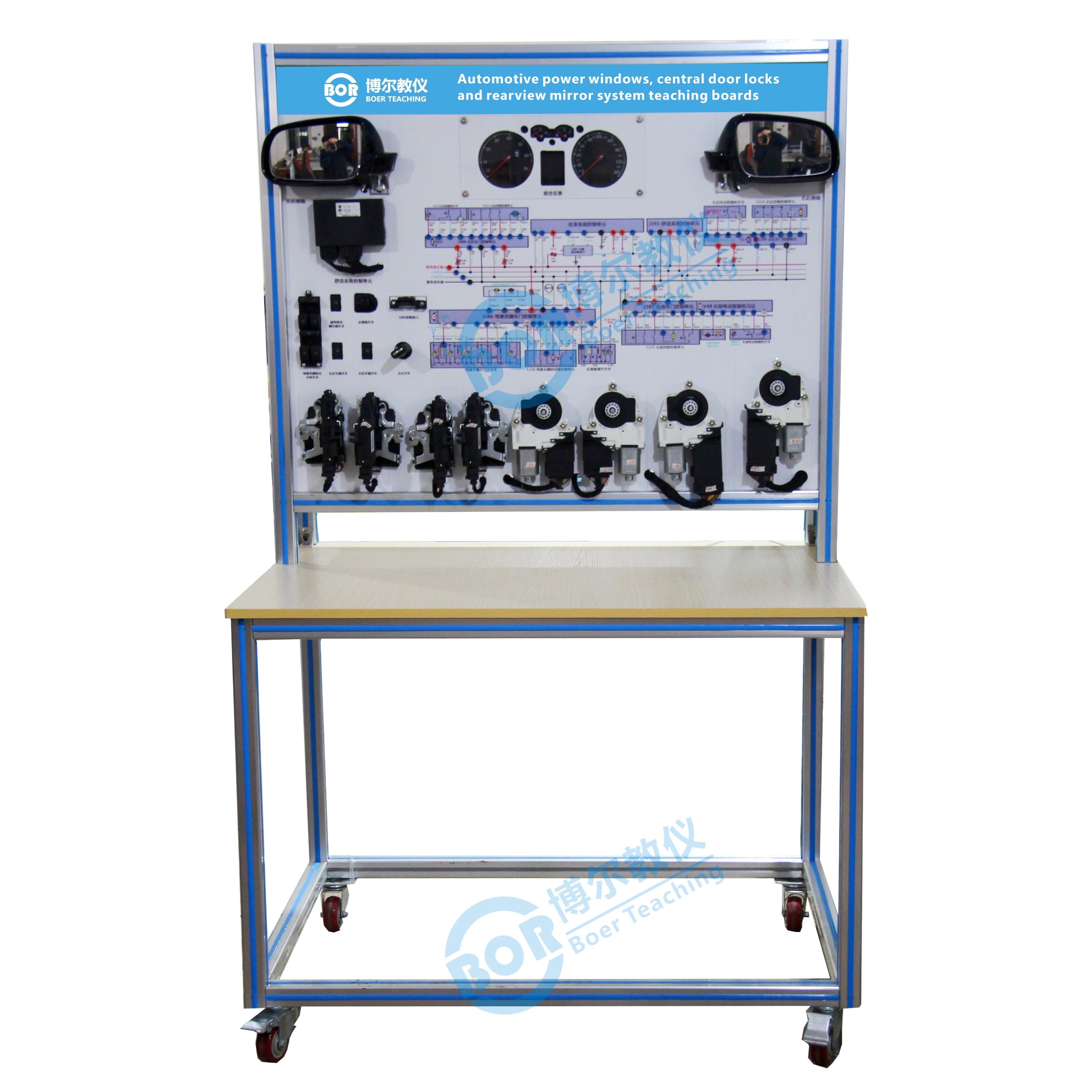 Power windows, central locking, power mirrors