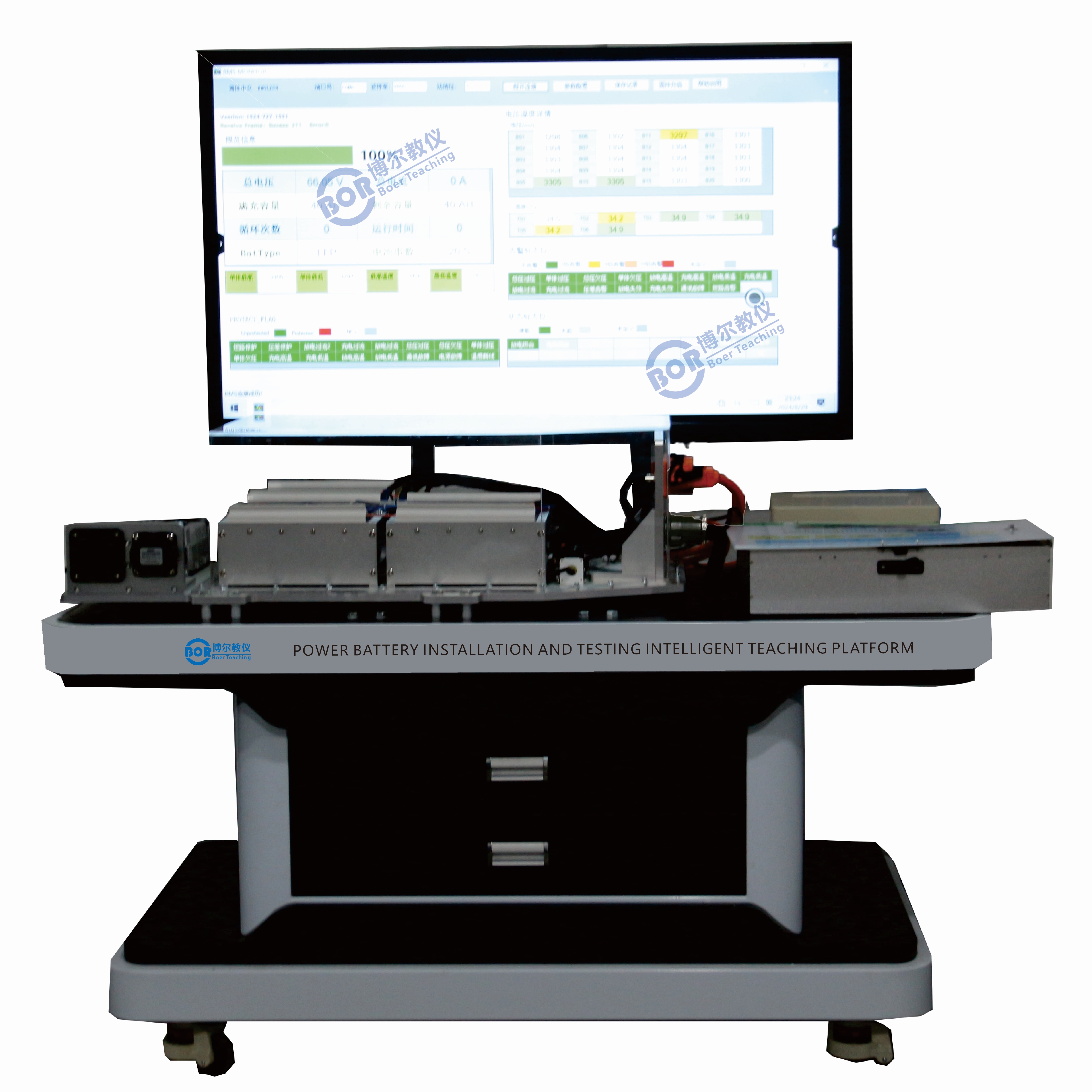 Intelligente Lehrplattform für die Montage, Einstellung und Prüfung von Leistungsbatterien