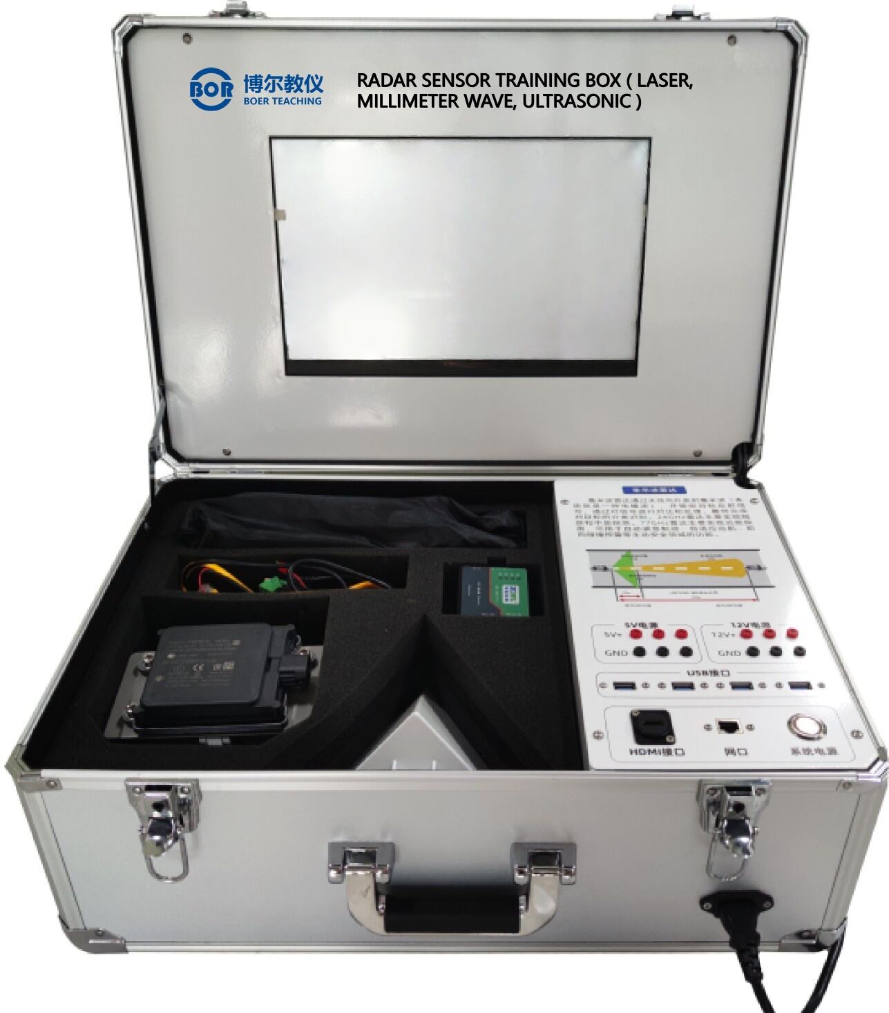 Radar sensor training kit (laser, millimeter wave, ultrasonic)