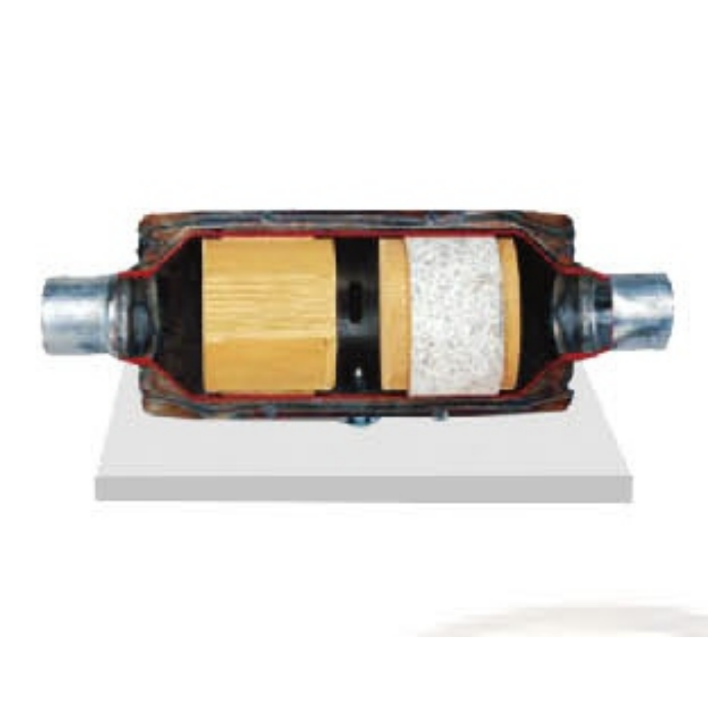 Three-way catalytic converter anatomical model