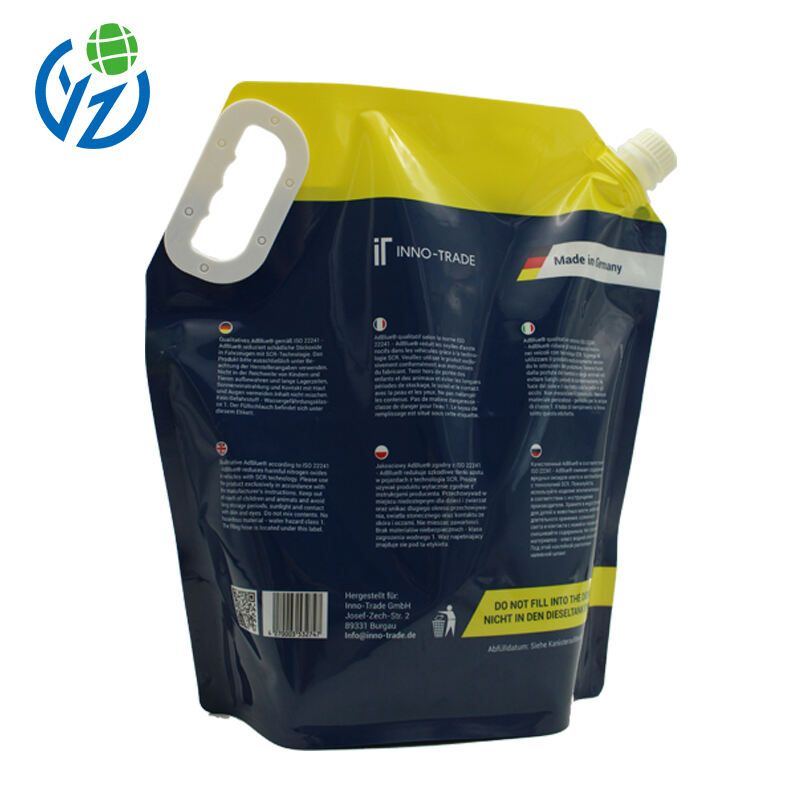 YZ PACK No-Leaking 5L Liquid Packaging Bag Colorful Design Doypack with Spout