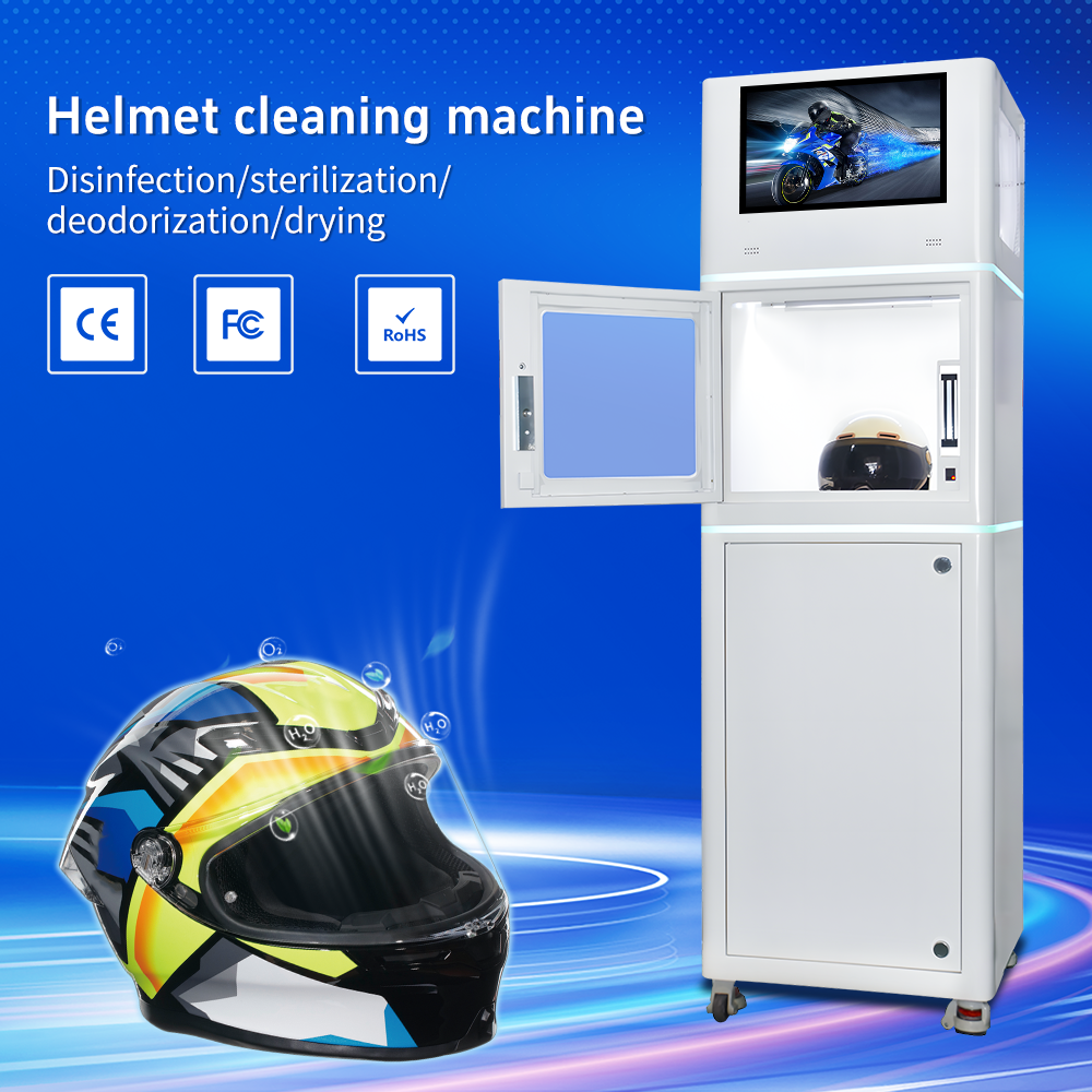 UPUS Professional Helmet Cleaning & Sanitizing Machine - 360° UV-Sterilisation, Geruchsbeseitigung & Schnelltrocknung mit 15,6