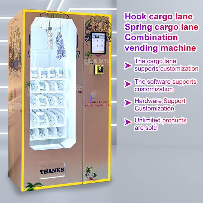 UPUS Dual-Type Smart Vending Machine - Hook & Spring Lane System, Touch Screen, Multi-Payment, Mobile Design Europe Popular Mini Vending Machine for Foods and Drinks Perfume Small /cosmetic Vending Machine Wall Mounted Vending Machines