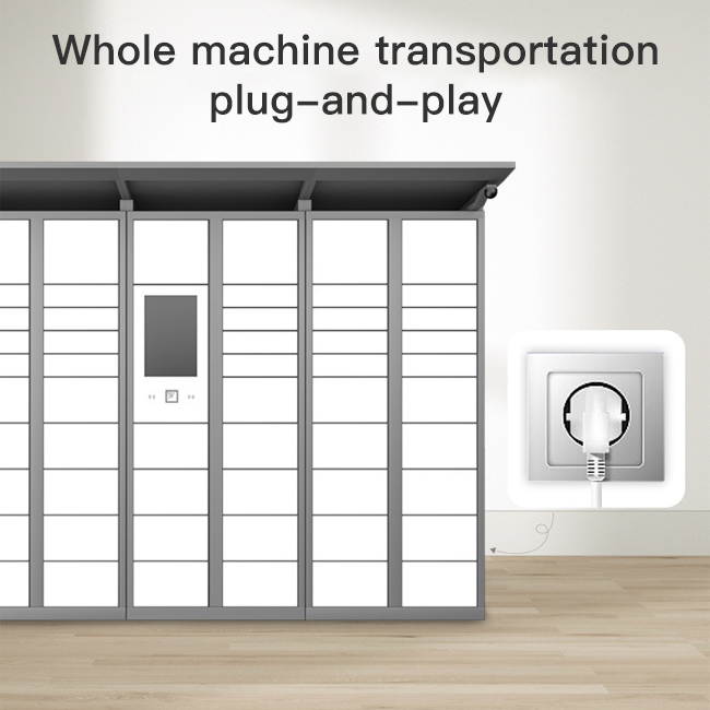 UPUS Smart Express Locker - Automated Parcel Delivery & Pickup Cabinet with Advertisement Display Smart Locks Systems Parcel Delivery Self Service Cabinet Express Package Storage Custom Cabinet Automated Electronic Locker