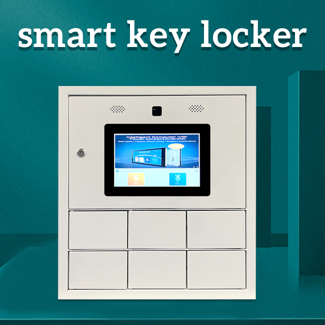 UPUS 6-Door Smart Key Locker - Wall-Mounted Key Management with QR Code Access & Cloud Control 24 Hours Intelligent Car Key Locker Cabinet for Car Wash Shop/ 4S Shop Smart Locker Smart Storage Lockers