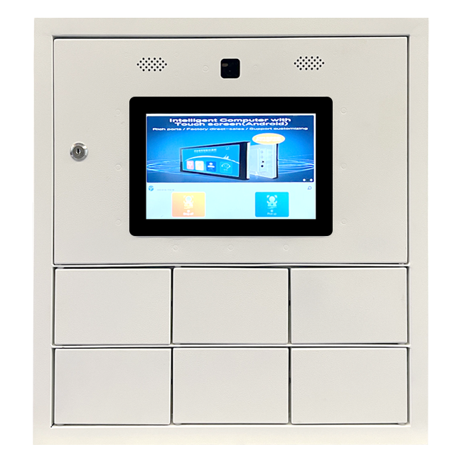 UPUS 6-Door Smart Key Locker - Wall-Mounted Key Management with QR Code Access & Cloud Control 24 Hours Intelligent Car Key Locker Cabinet for Car Wash Shop/ 4S Shop Smart Locker Smart Storage Lockers