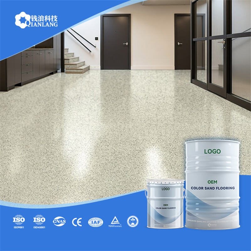 What is colored sand floor paint