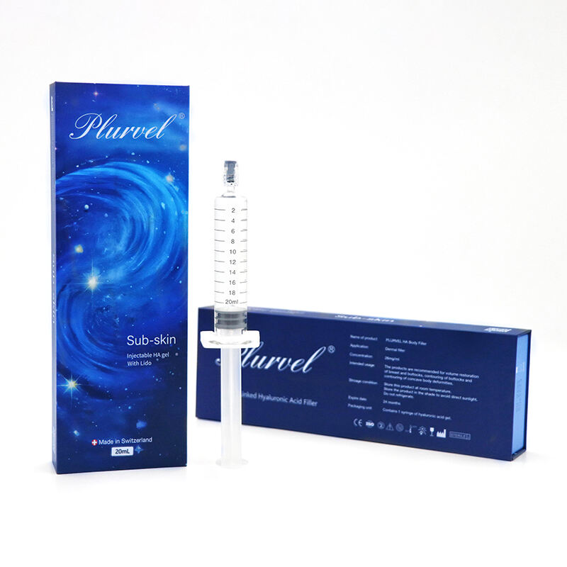 Plurvel HA Factory 20ml Body Filler Hyaluronic Acid Dermal Filler Sub-skin Model Support OEM ສຳລັບກົ້ນ ເຕົ້ານົມ ກາຍໃຫຍ່ຂຶ້ນ