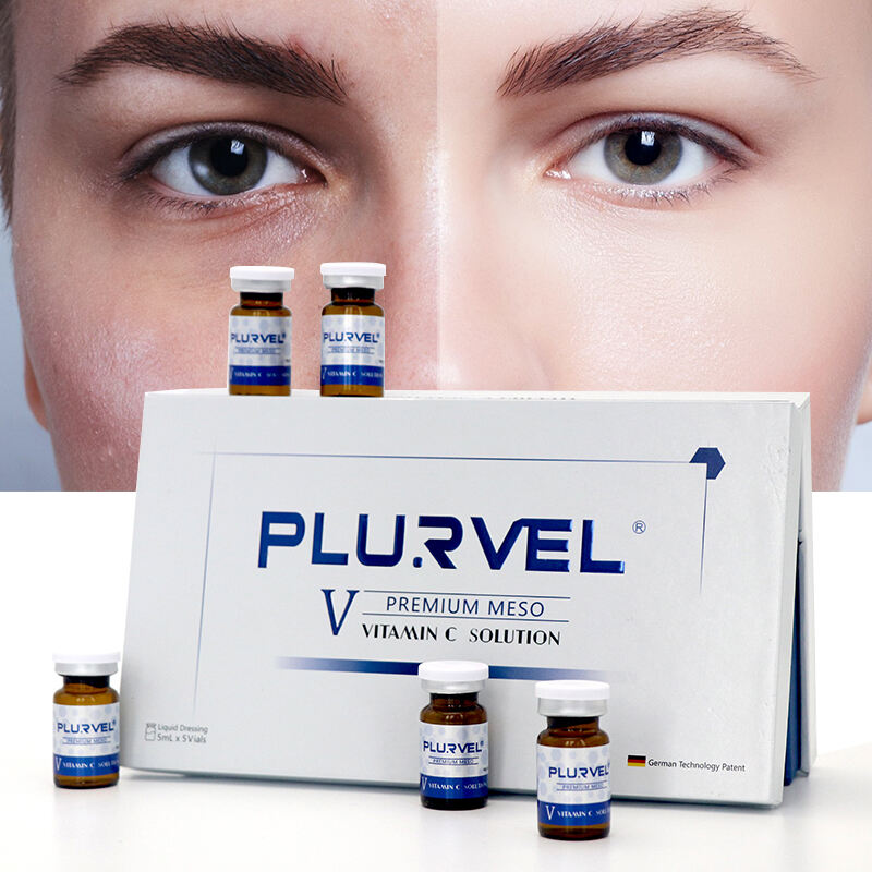Plurvel витамин С эритмеси терини агартуучу сыворотка Premium Meso 5 шишенин ичинде * 5 мл