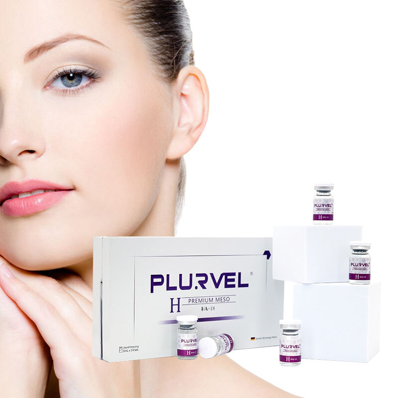 5ml*5vials 메조 HA 앰풀 비가교 히알루론산 세럼 마이크로 분자 미세 바늘 HA 에센스 피부 필러 세럼