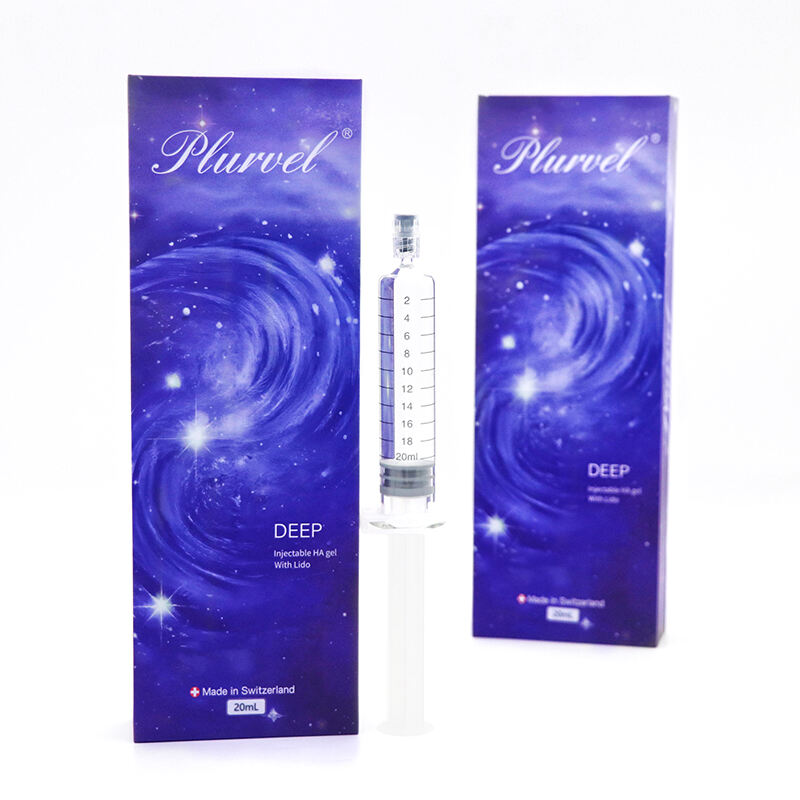Plurvel Medical HA Factory 20ml Sodium Hyaluronate Injectable HA Dermal Filler ສຳລັບປັບຮູບໜ້າ ດັ້ງຈົມູກ ກຳຈັດຮູບຮ່າງ