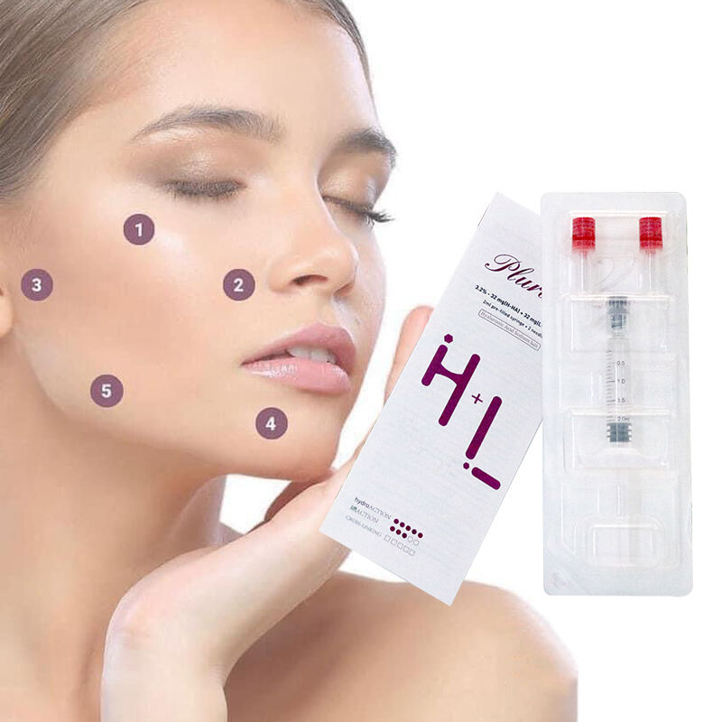ผลิตภัณฑ์ความงามเกาหลี Plurvel L H Skin Booster ผลิตภัณฑ์ดูแลผิวต่อต้านริ้วริ้วรอย การฉีดบำรุงผิวด้วย HA เพื่อผิวหน้าเต่งตึง