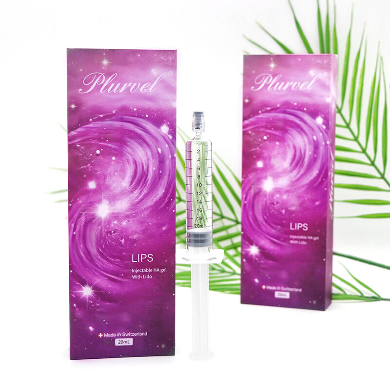 Plurvel Medical 20ml Lips Filler Hyaluronic Acid Dermal Filler HA Injection ສຳລັບຂະຫຍາຍຮິມຝີປາກ
