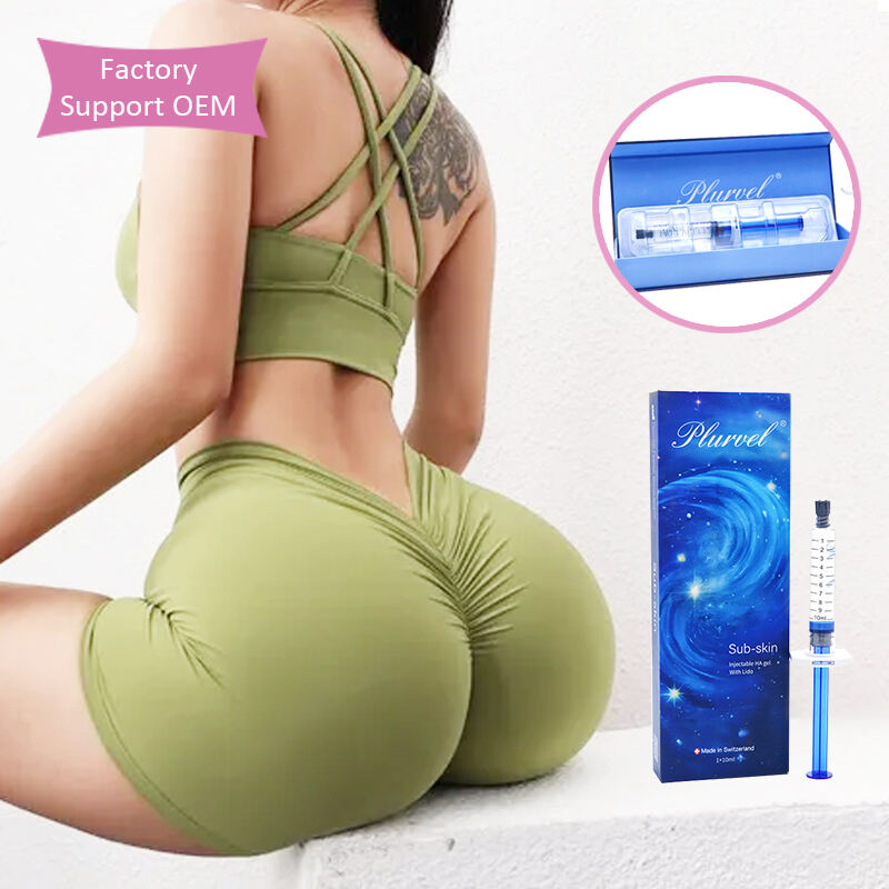 10ml Plurvel Body Plus Malaking Pag-angat ng Dibdib Ineksyon Pagpapalaki ng Puwit Subcutaneous Injection Cross Linked Hyaluronic Acid Punuan ng Puwit