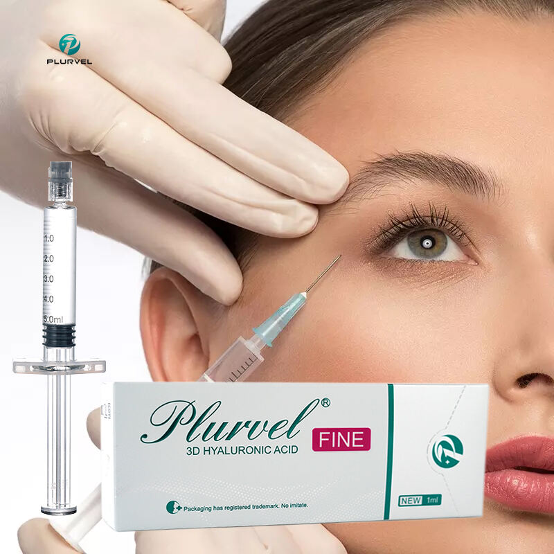 Plurvel CE ISO 2ml Korea Skin Care Cross Linked Anti Wrinkles Around Eyes Injectable Hyaluronic Acid Dermal Filler