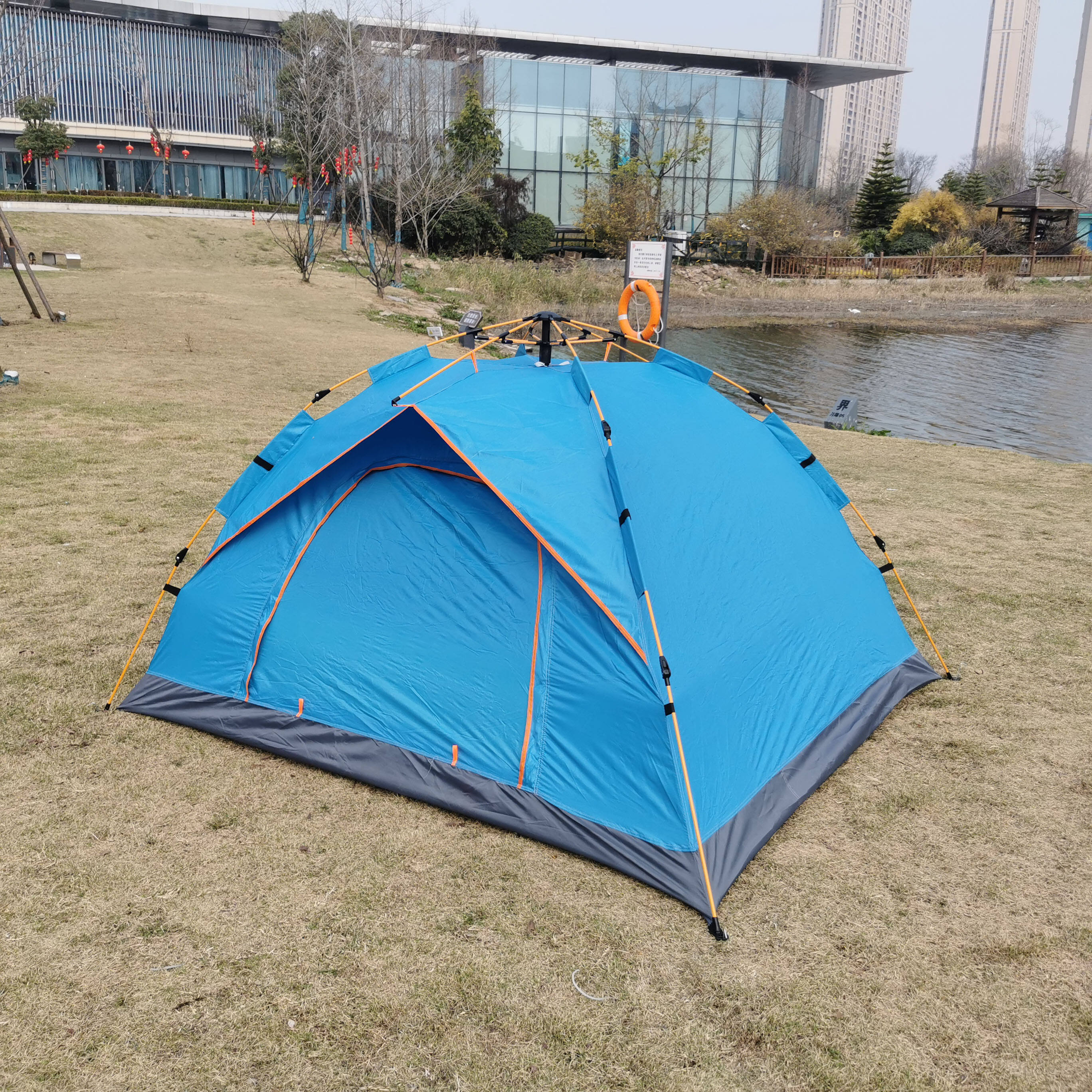 Factory OEM Outdoor 190T Polyester 3-4 Persoon Automatische Tent