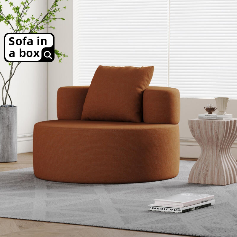 Best Small Couches for Sale Modern Curved Recliner Vacuum-Compressed Sofa in a box