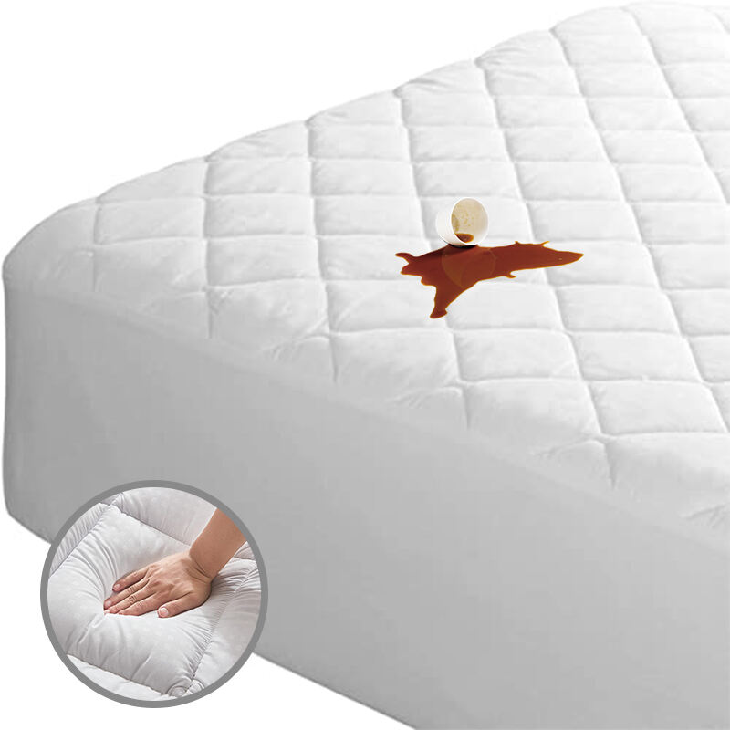 Vattentätt Quilted Matressskydd - Drottning/Kung, GRS/OEKO-TEX/OCS-certifierad