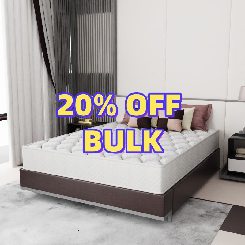 Remise de 20 % au grossiste pour les acheteurs en vrac à la QCM : 100 unités de matelas orthopédique en mousse mémoire compressée avec refroidissement