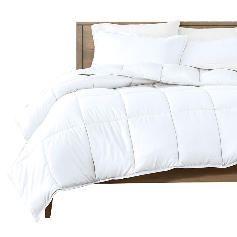 Linen-Blend Täcke med Bambuskolli Fyllning - Dam/ Kung, Oeko-Tex® & CarbonNeutral® Certifierad