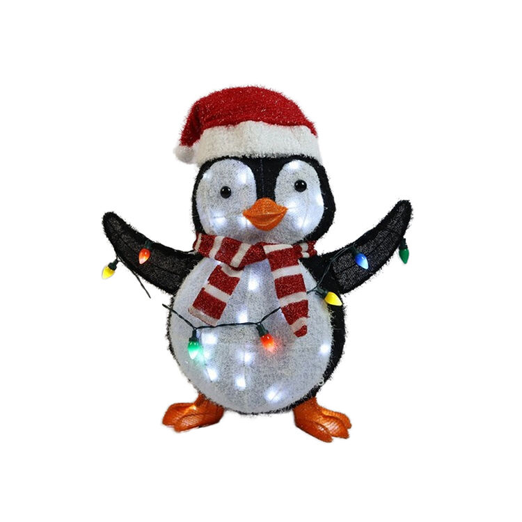 Customized 28IN LED Penguin Motif Outdoor Christmas Lights Festive Displays Decorations supplier