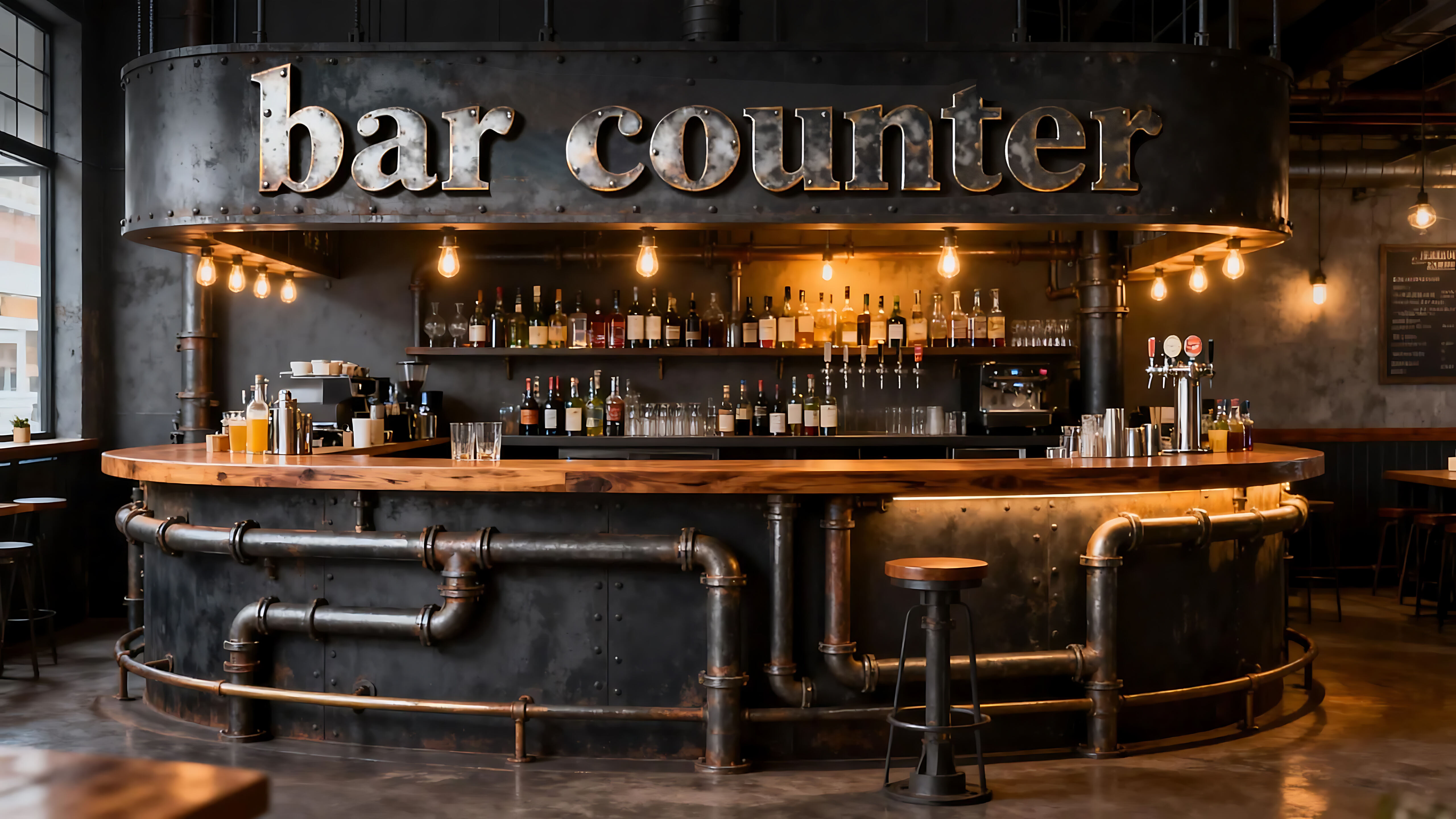 Aký veľký barový pult je vhodný pre malé komerčné priestory?