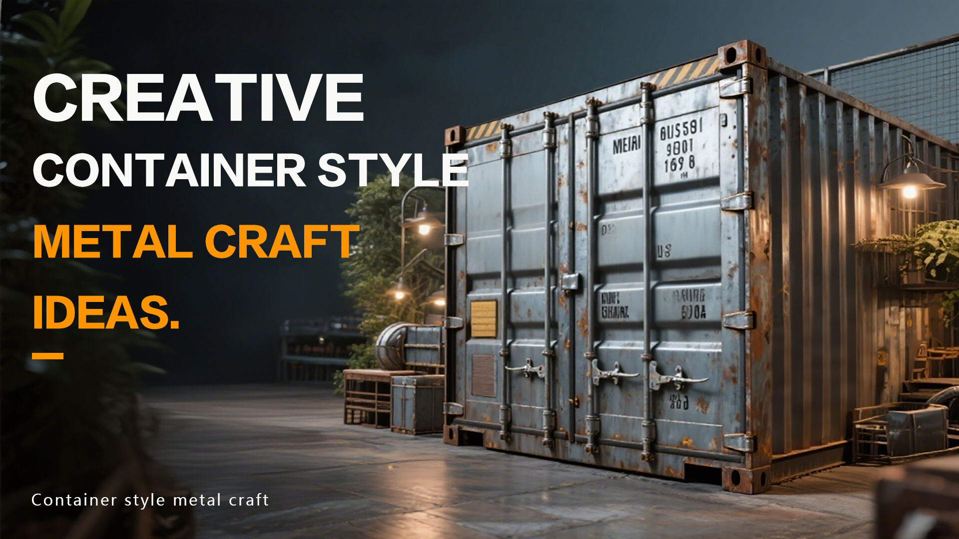 Creative container style metal craft Ideas
