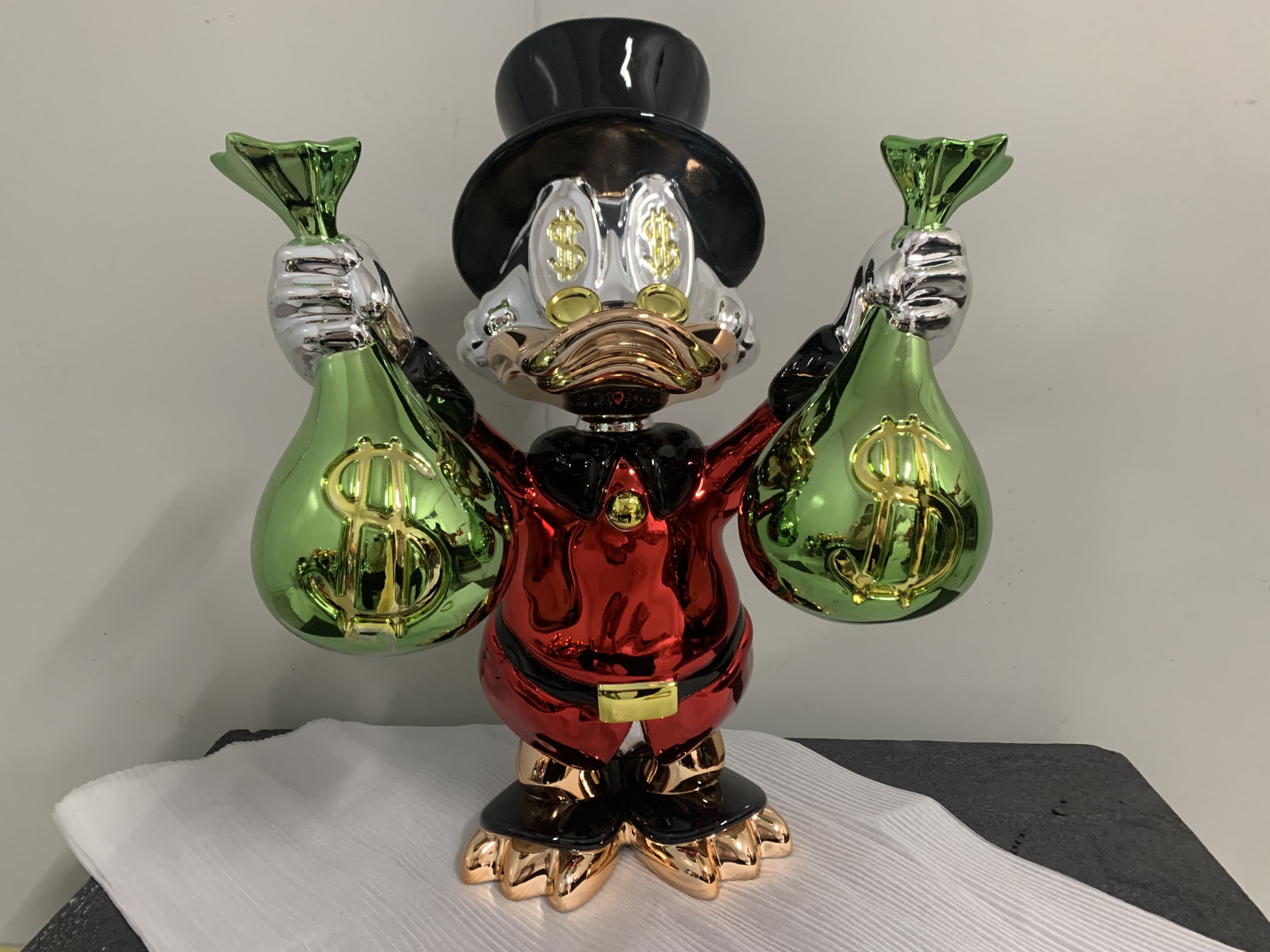 Electroplated Duck Sculpture