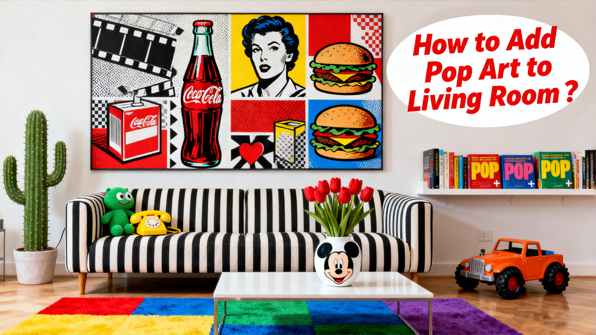Cómo añadir arte pop al salón?