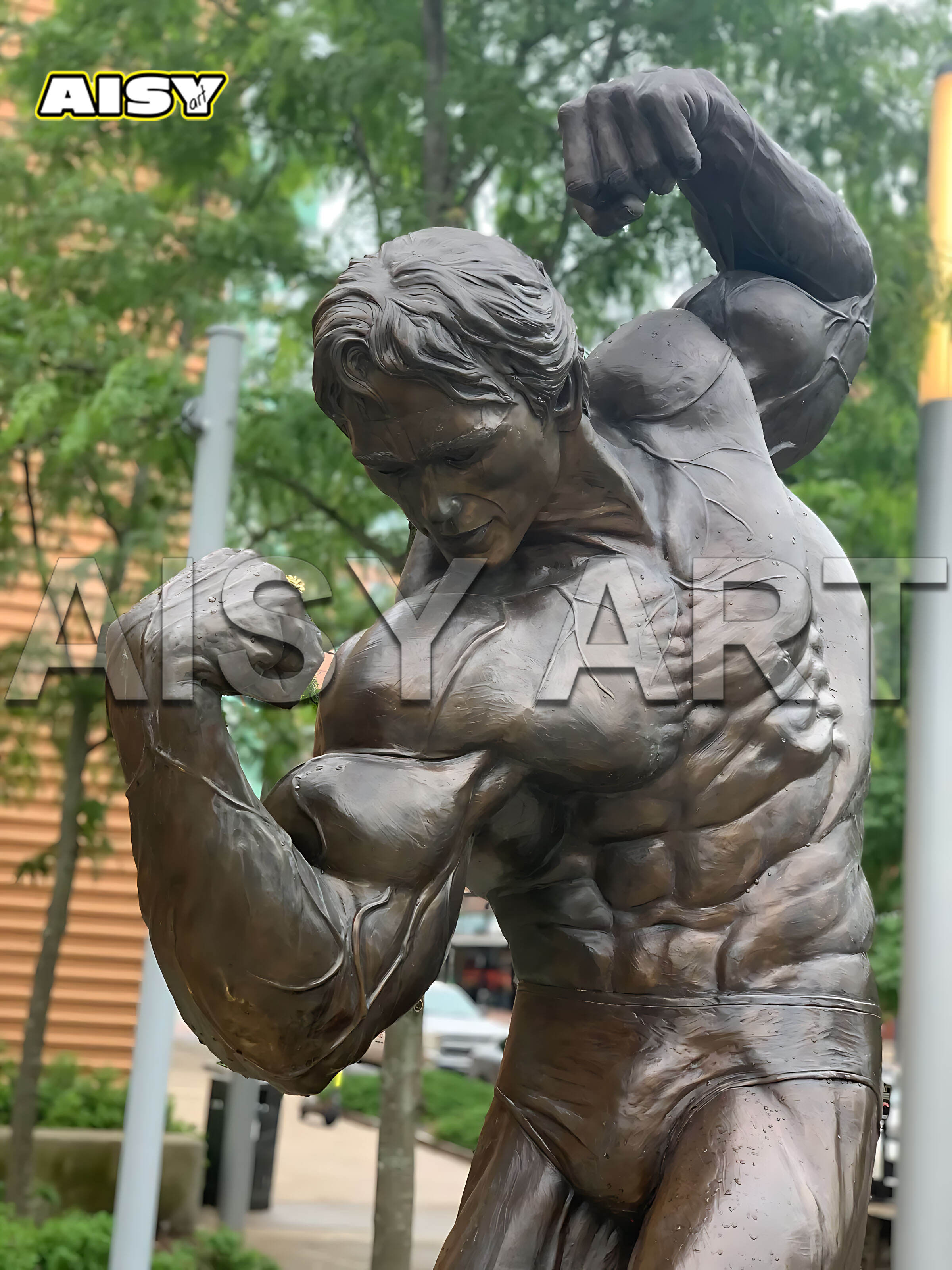 Arnold Schwarzenegger Metal Sculpture