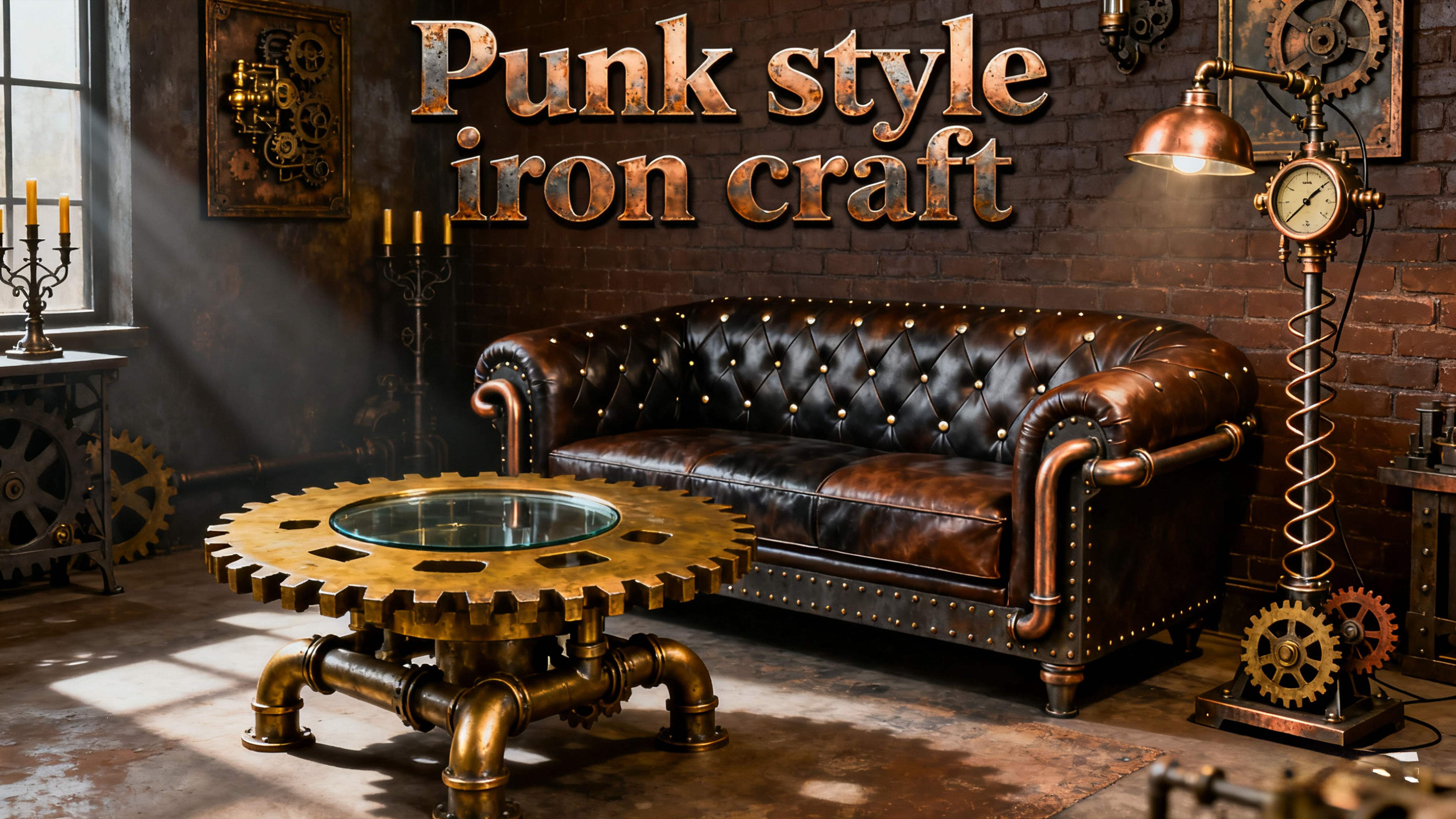 How to Make Punk Style Iron Craft Fit Industrial Homes?

