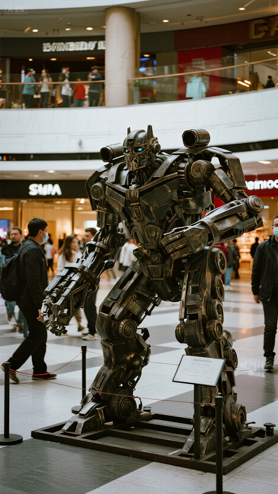 Modern Mechanical Art Sculpture