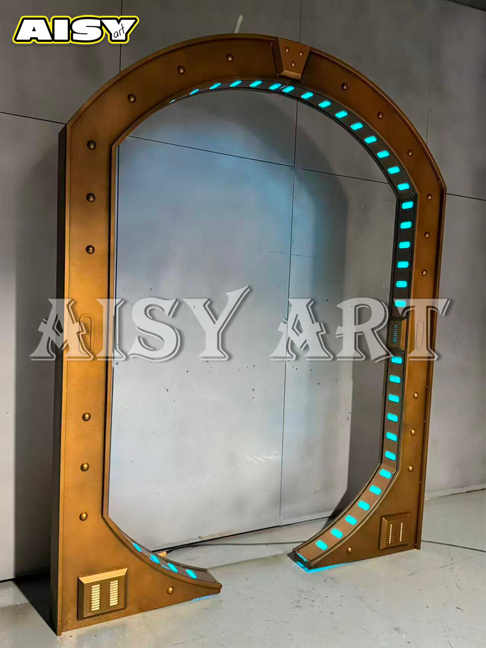 Anpassad industriell metallbåge med LED-ljus