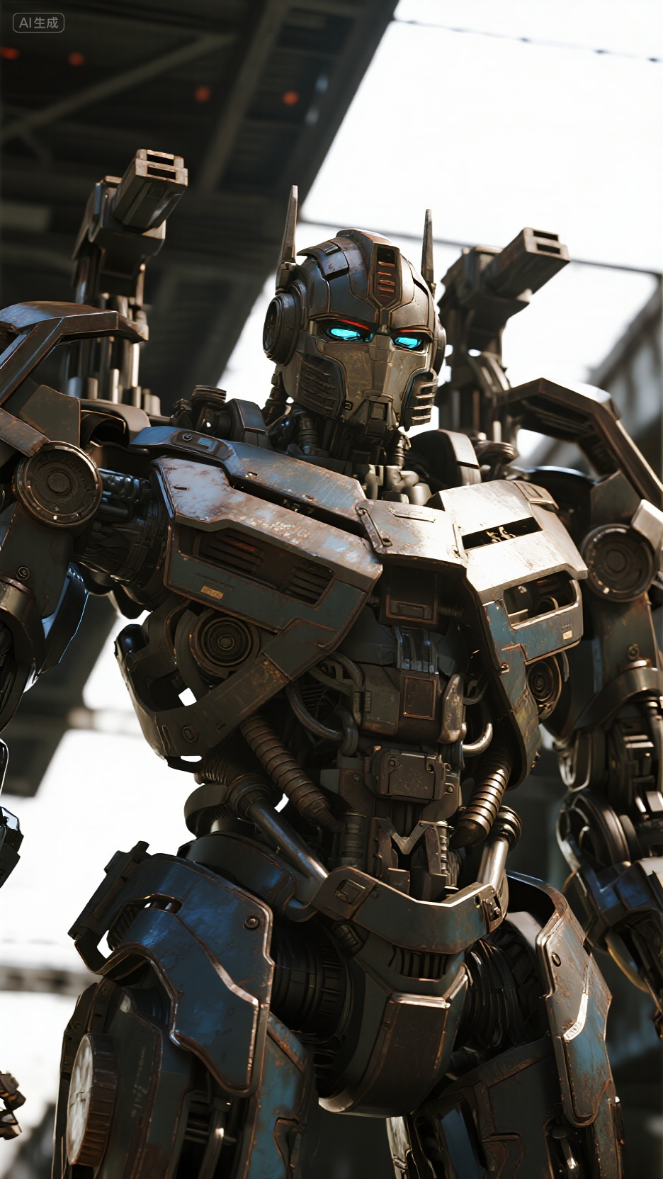 Sculptura ng Robot na Futuristic
