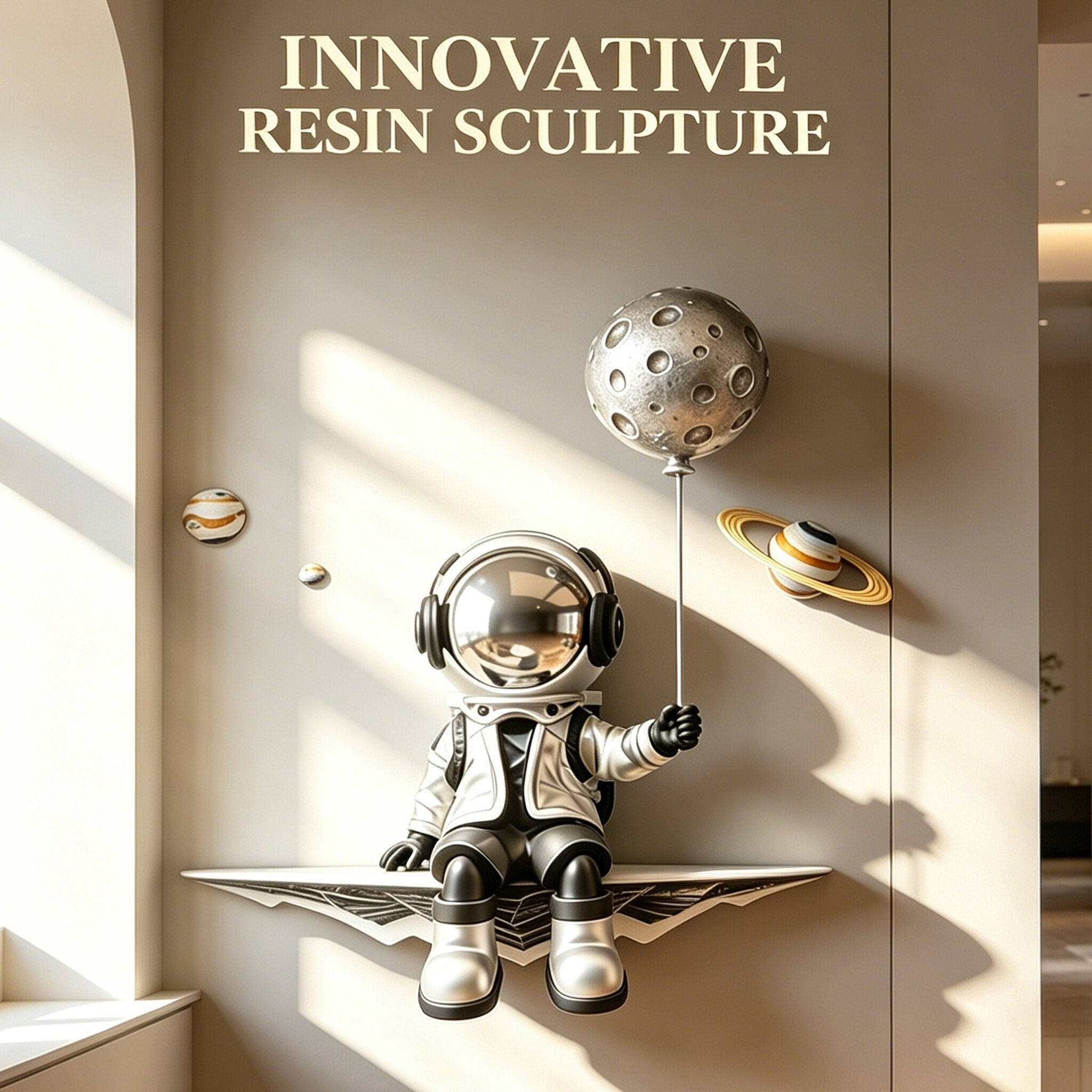 혁신적인 수지 조각이 새로운 예술적 활력을 뽐낸다