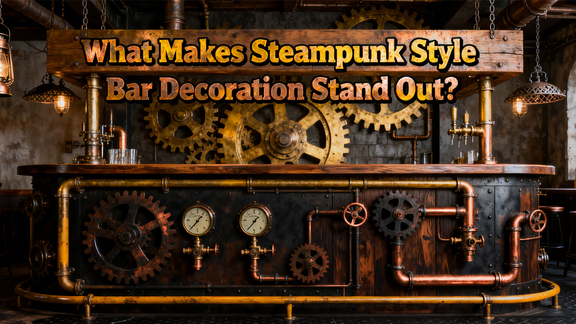 What Makes Steampunk Style Bar Decoration Stand Out?
