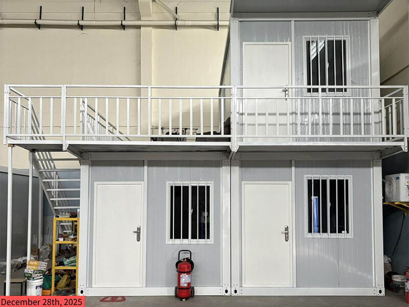 Flat Pack Container House Project at Japan Factory