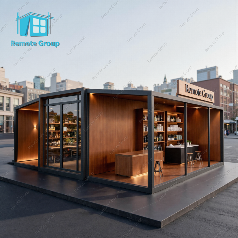 Flexible retail office classroom application folding container house prefab container homes