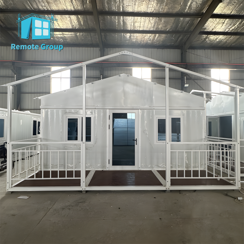 Customized dual-wing expandable container houses