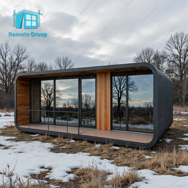 China Factory Wholesale Office Pod Prefabricated House Apple Cabin Custom Container Houses