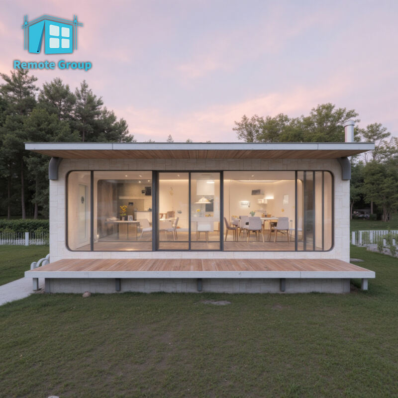 Cheap Prefabricated Luxury Mobile Apple Cabin House Light Steel Prefab Portable Office Pod Insulated Container Home