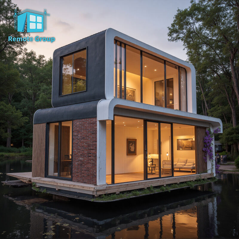 Portable luxury modern Apple cabin, customizable 20-foot and 40-foot container homes with bathrooms