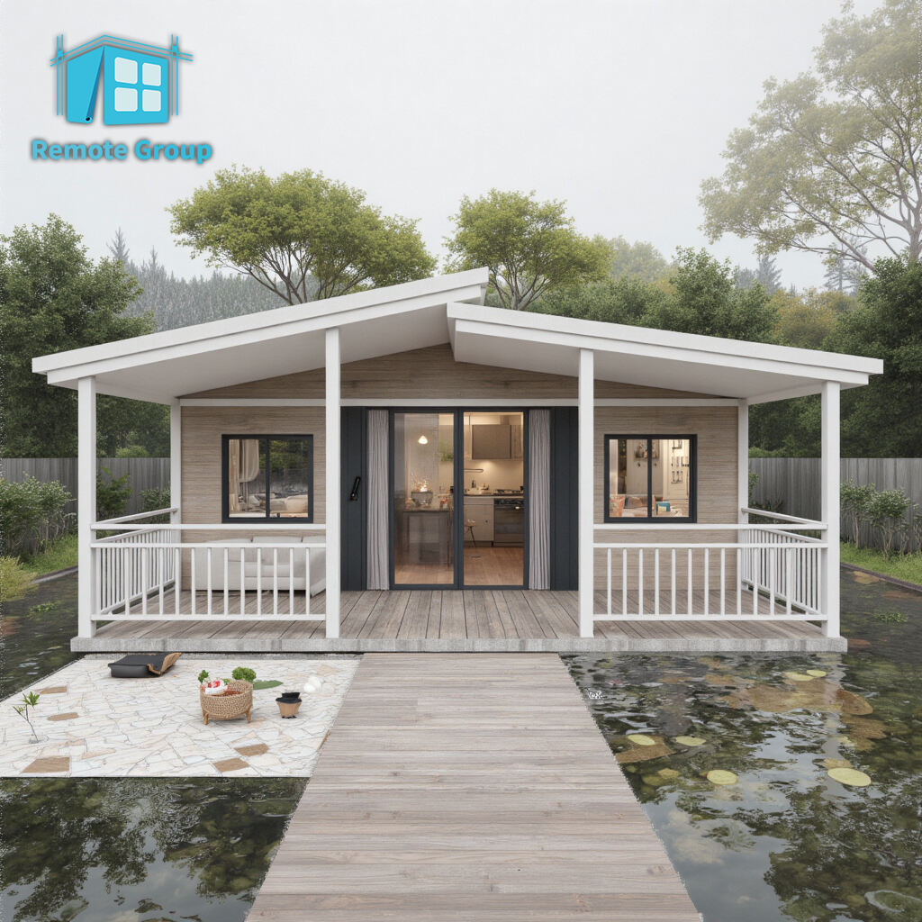 40 feet portable house customizable prefab container house with shed