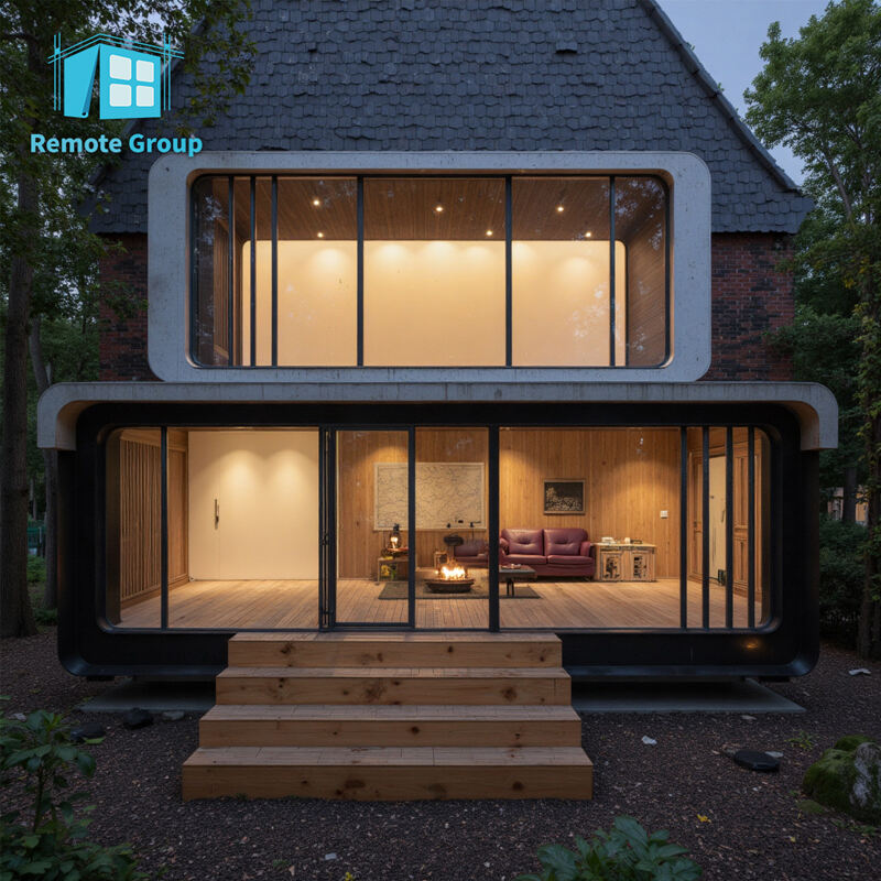 Modern capsule homes 20-foot prefabricated houses customizable Apple Cabin